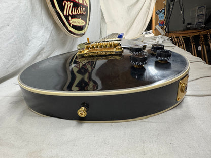 Gibson USA Custom Shop Les Paul Custom Guitar with COA + Case 2023 - Ebony / Black