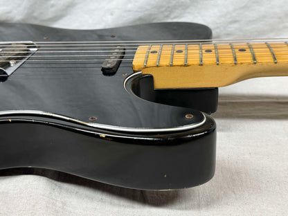 Fender Vintage USA Telecaster Guitar with non-original Case 1978 - Black / Maple neck