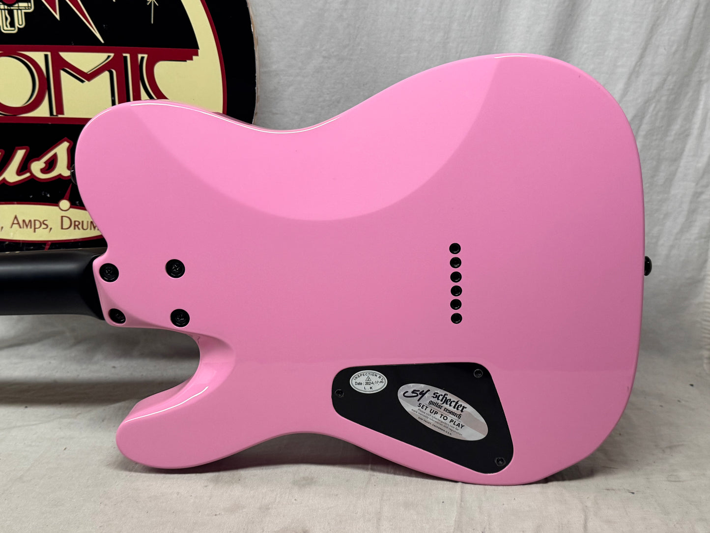 Schecter Diamond Series Machine Gun Kelly Signature Model PT Singlecut Guitar 2022 - Pink