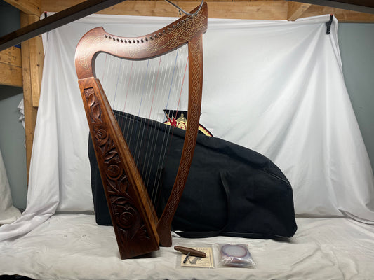 Roosebeck Heather Harp 22-String with Bag