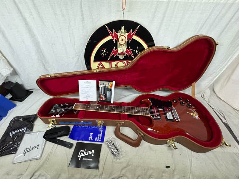 Gibson SGTI21VECH1 Tony Iommi Signature "Monkey" SG Special Guitar with Case