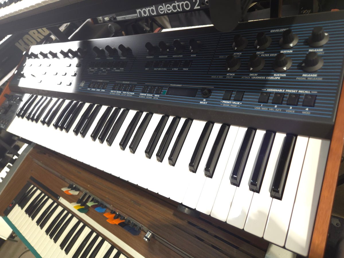 Behringer UB-Xa 16-Voice 61-Key Synthesizer 2023 - Present - Blue with Wood Sides - Local Pickup Only
