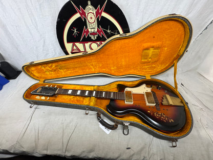 Supro Rhythm Master Guitar with Case - Sunburst