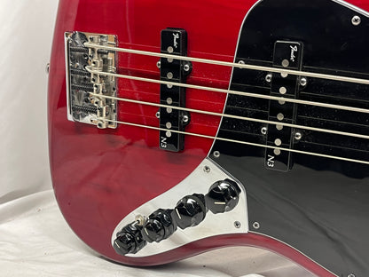 Fender American Deluxe 4-String Electric Jazz Bass 2011 - Wine Transparent
