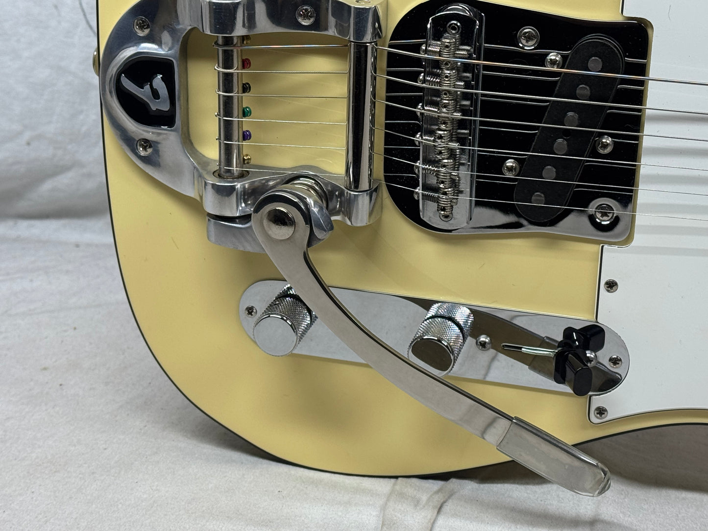 Fender USA Custom Shop 1969 '69 Telecaster Custom NOS Guitar with COA + Case 2014 - Vintage White - Double Black Binding / Maple neck