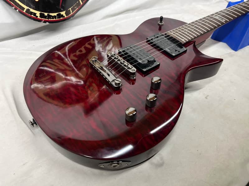 ESP LTD EC-100QM Singlecut HH Electric Guitar - Image 17