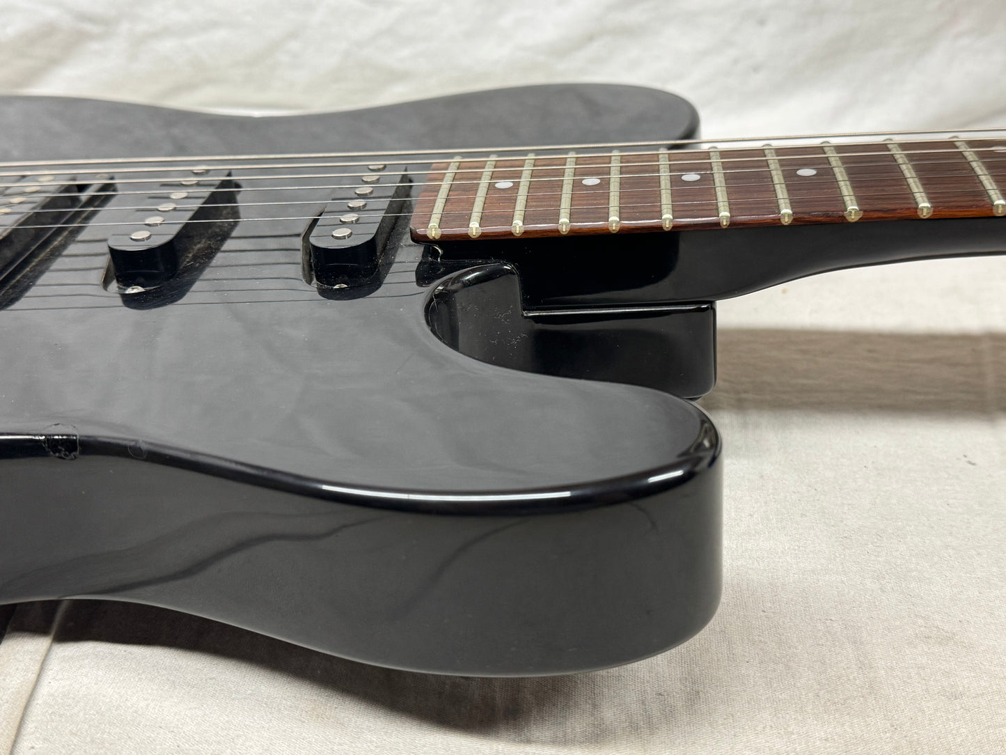 Fender Contemporary / Boxer Series TL-556 tl556 Telecaster HSS Guitar - MIJ Made In Japan 1984 - 1989 - Black