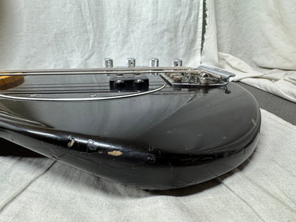 Ernie Ball Music Man StingRay sting ray 4H 4 h 4-string Bass with Gator Case - Black / Maple neck