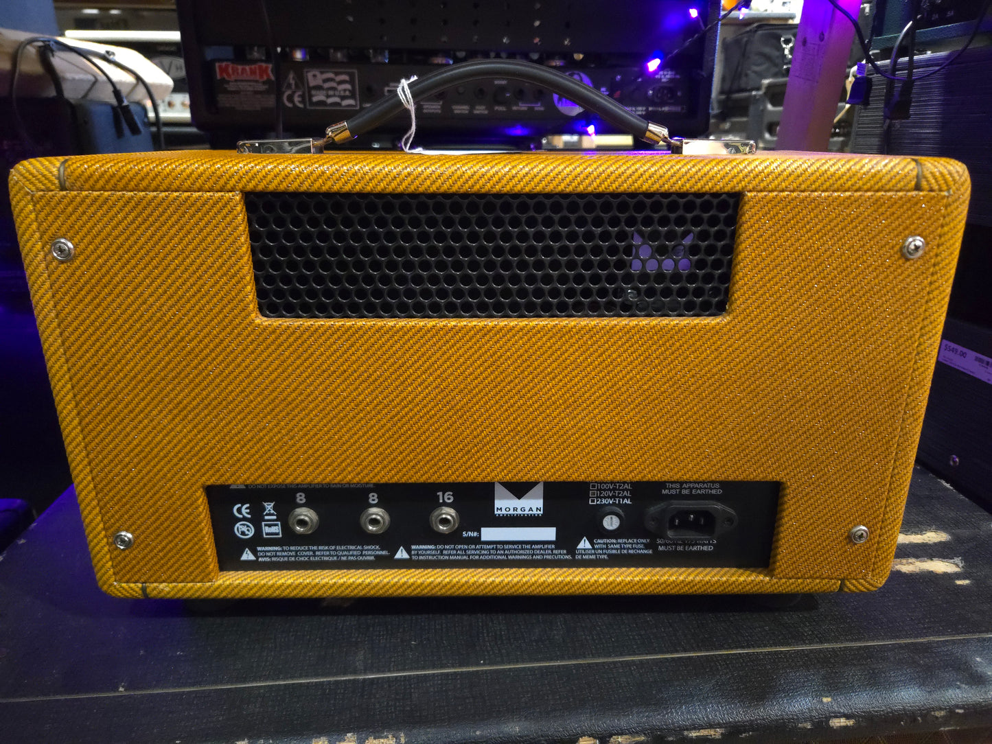 Morgan Amplification Tweed 20 20-Watt Guitar Amp Head 2020s - Tweed - Local Pickup Only