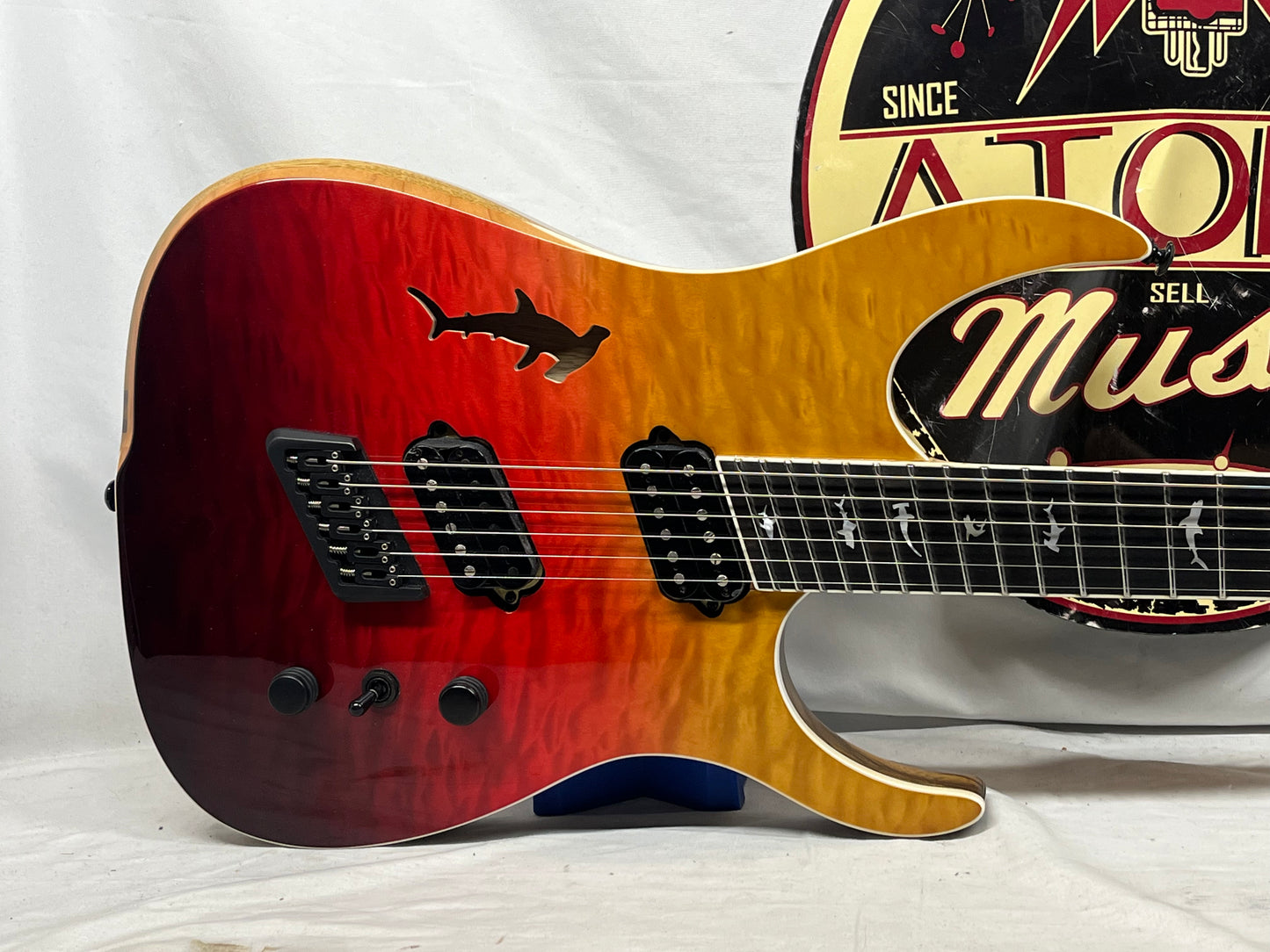Ormsby Hype GTR Shark Cutout Semi-Hollow Body Multiscale HH Electric Guitar