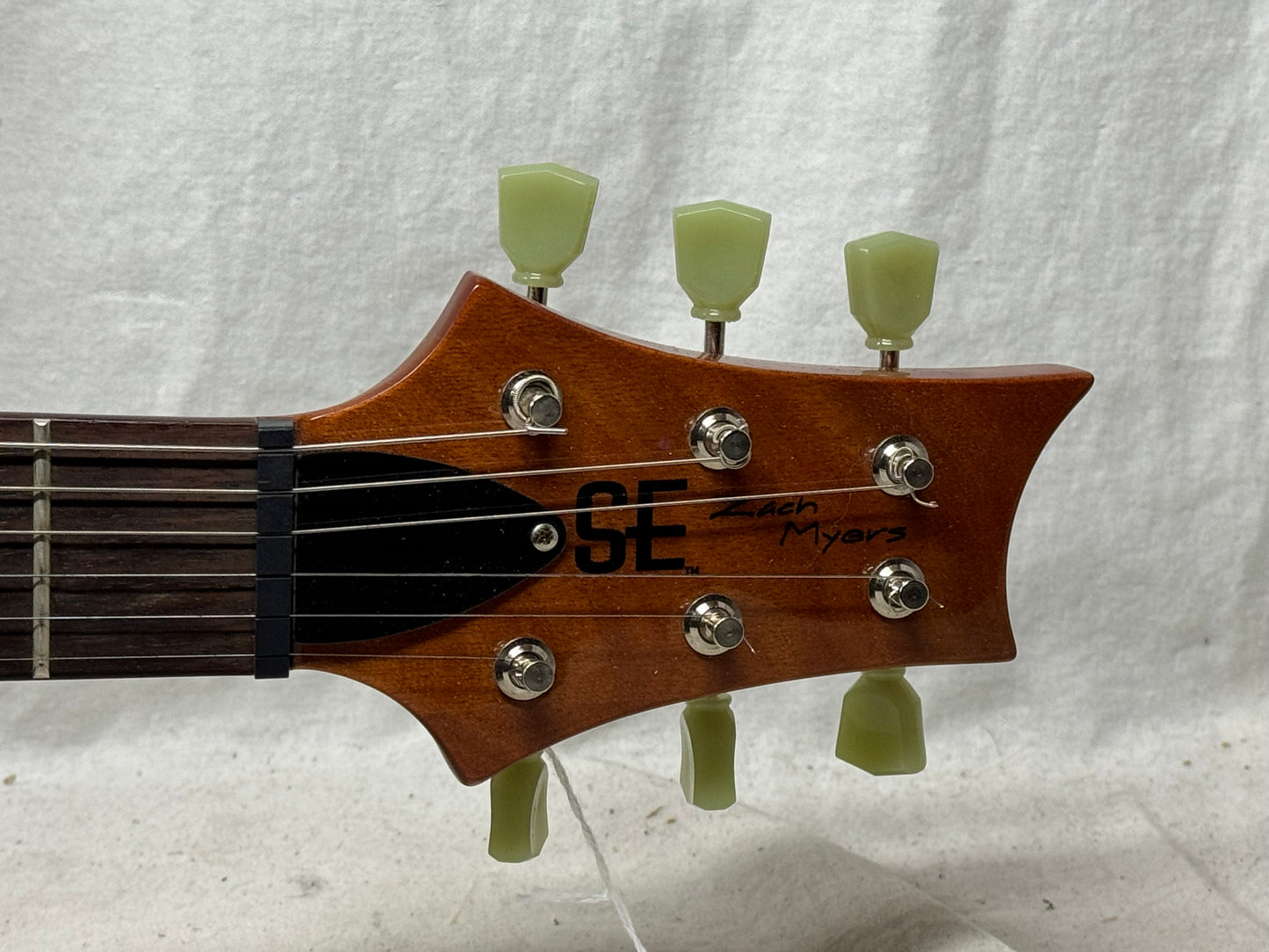 PRS Paul Reed Smith SE Zach Myers (Shinedown) SH Signature Singlecut Semi-Hollowbody Guitar 2014 - Trampas Green