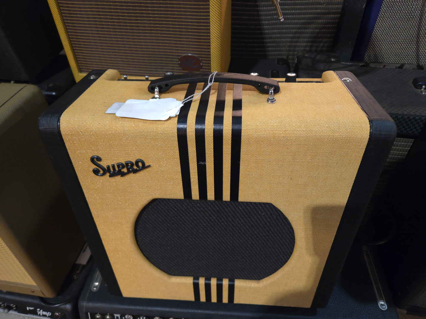 Supro 1822R Delta King 12 15-Watt 1x12" Guitar Combo 2021 - Present - Tweed / Black Stripes - Local Pickup Only