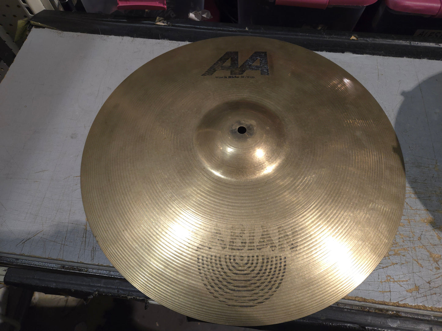 Sabian 20" AA Rock Ride Cymbal 2002 - 2018 - Natural