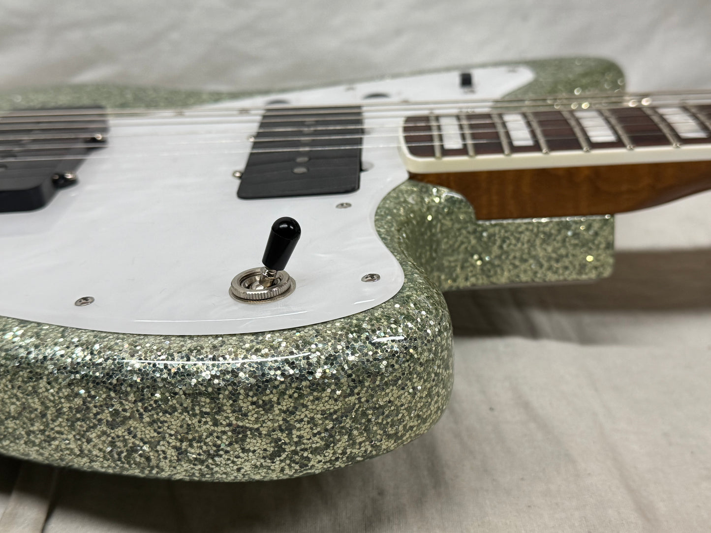 Shelton Electric Instruments Custom GalaxyFlite galaxy flite Guitar with Case 2022 - Mermaid Sea Glass Sparkle