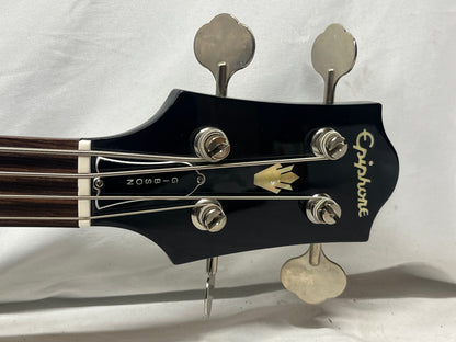 Epiphone Elite EB-3 4-String Doublecut Electric Bass - Black - NUT HAS BEEN RAISED