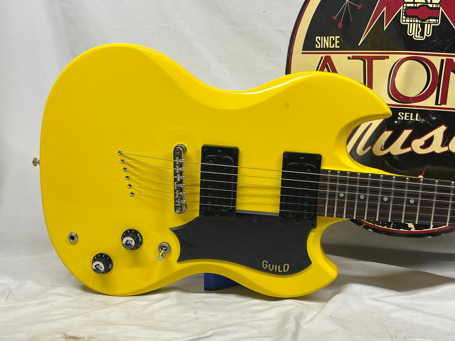 Guild Polara Doublecut HH Electric Guitar - Voltage Yellow