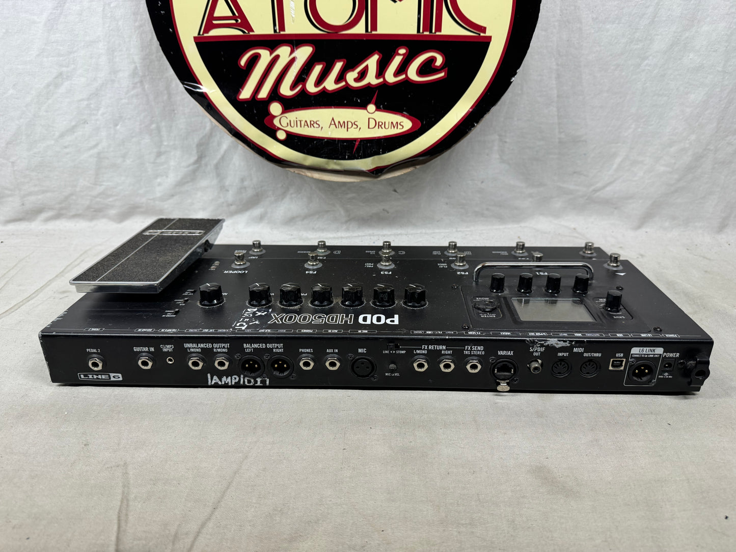 Line 6 POD HD500X Guitar Multi-Effects Preamp Pedal with Power Supply