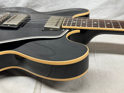 Gibson ESDPA335 esdpa 335 ES-335 Dot Fat Neck Semi-Hollowbody Guitar with Case - modified - Ebony / Black