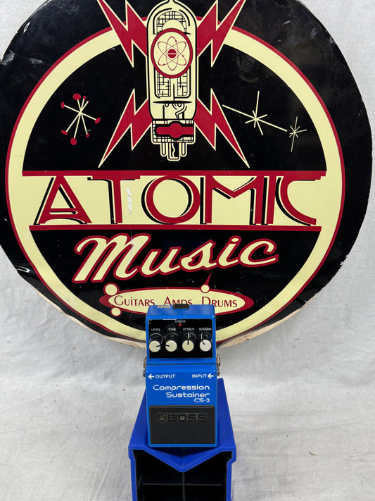 Boss CS-3 cs3 Compression Sustainer Compressor Pedal - ACA 12-volt power (likely Black Label / MIJ)
