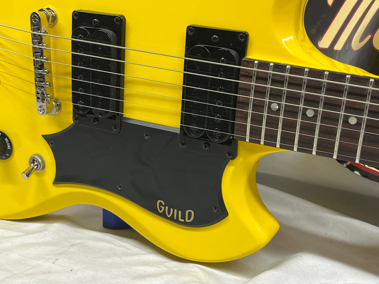 Guild Polara Doublecut HH Electric Guitar - Voltage Yellow