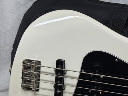 Fender American Performer Jazz Bass 4-string J-Bass with Gig Bag 2019 - Arctic White / Rosewood fingerboard