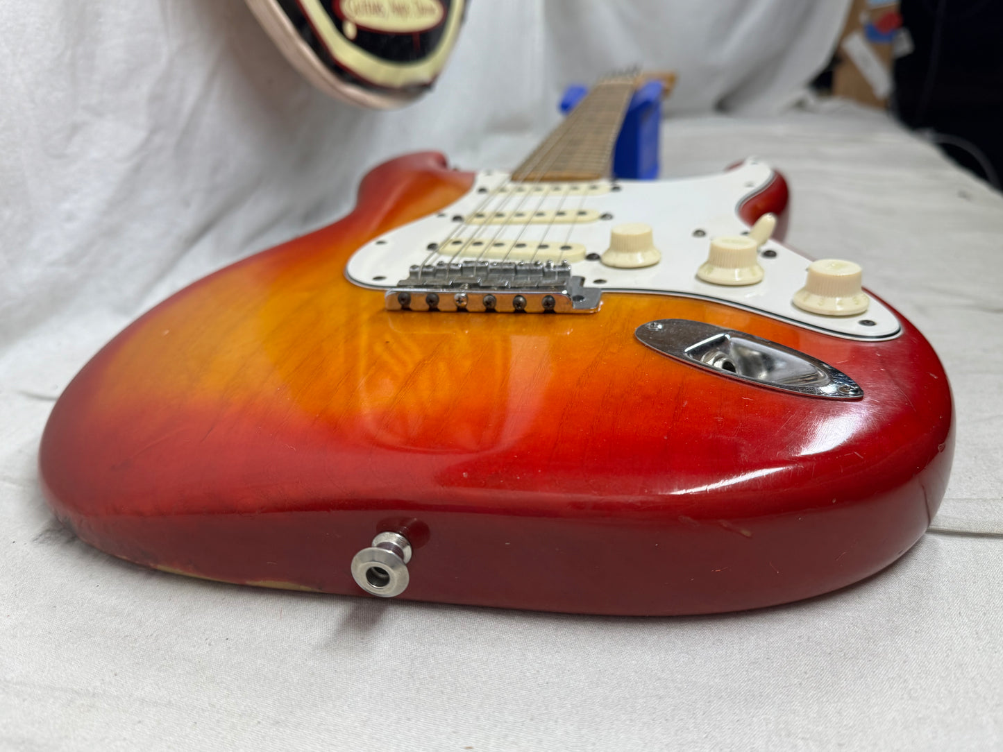 Fender USA Stratocaster Guitar with Case - neck has been re-fin'd / re-fretted / re-shaped 1982