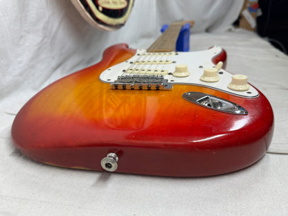 Fender USA Stratocaster Guitar with Case - neck has been re-fin'd / re-fretted / re-shaped 1982