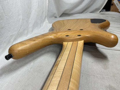 Warwick Limited Edition #39 of 100 Teambuilt Corvette $$ Double Buck 5-String Bass 2019 - Natural Transparent Satin Multicolor