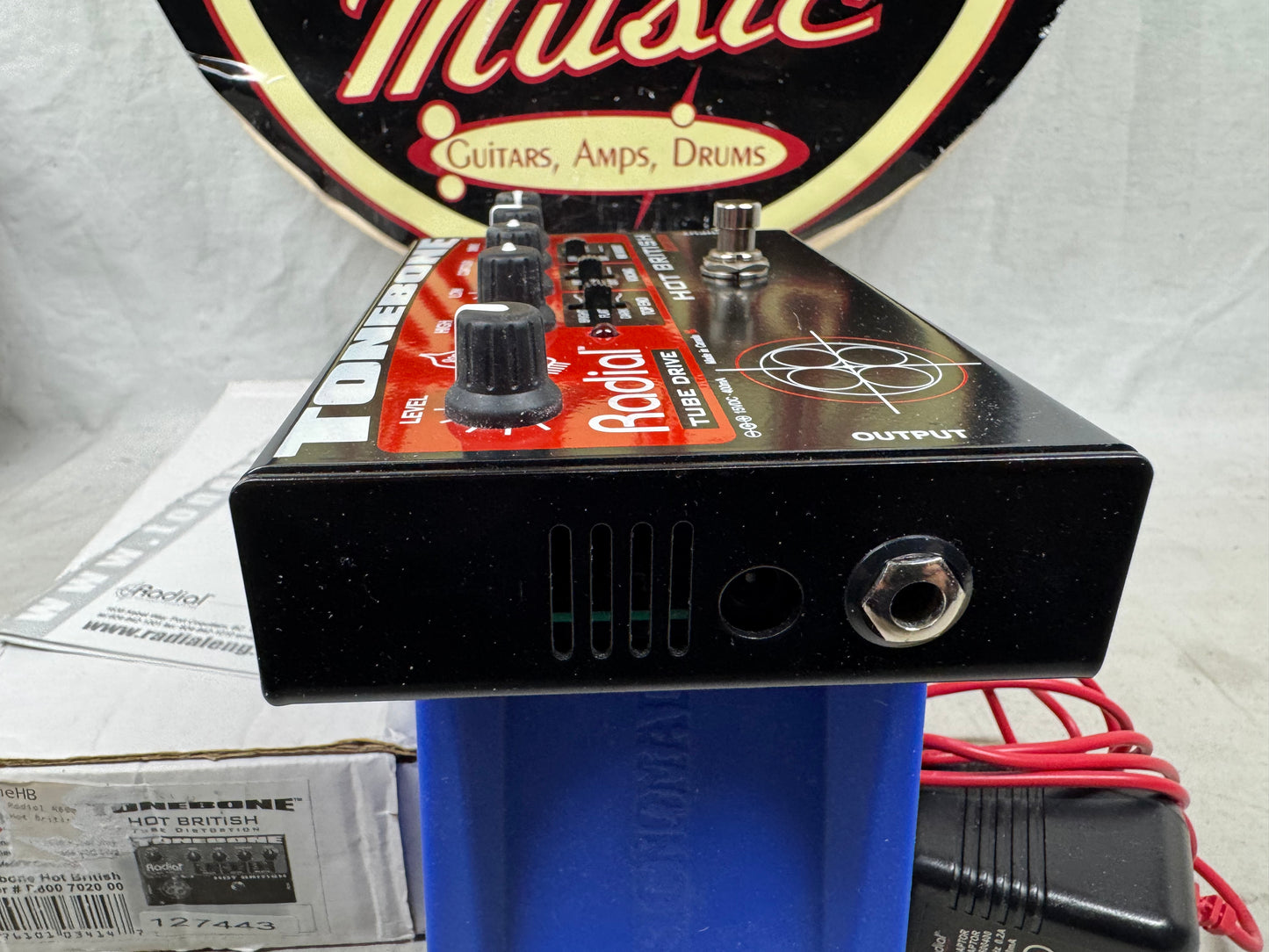 Radial Engineering ToneBone Hot British Tube Distortion Pedal with Power Supply + Box