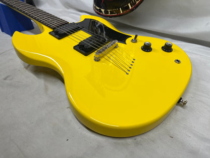 Guild Polara Doublecut HH Electric Guitar - Voltage Yellow