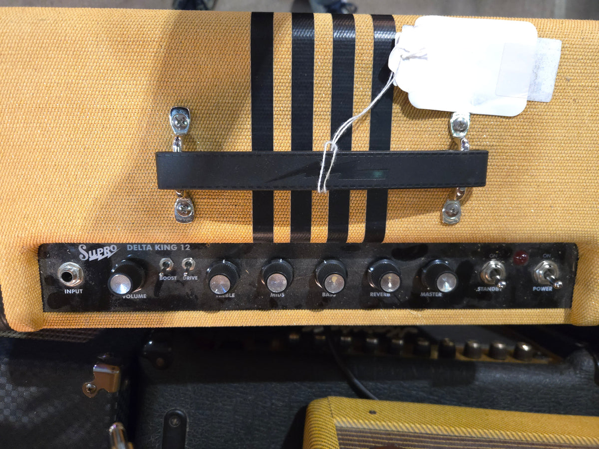Supro 1822R Delta King 12 15-Watt 1x12" Guitar Combo 2021 - Present - Tweed / Black Stripes - Local Pickup Only