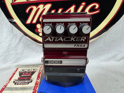 DOD FX54 Attacker Distortion Compressor Pedal with Box
