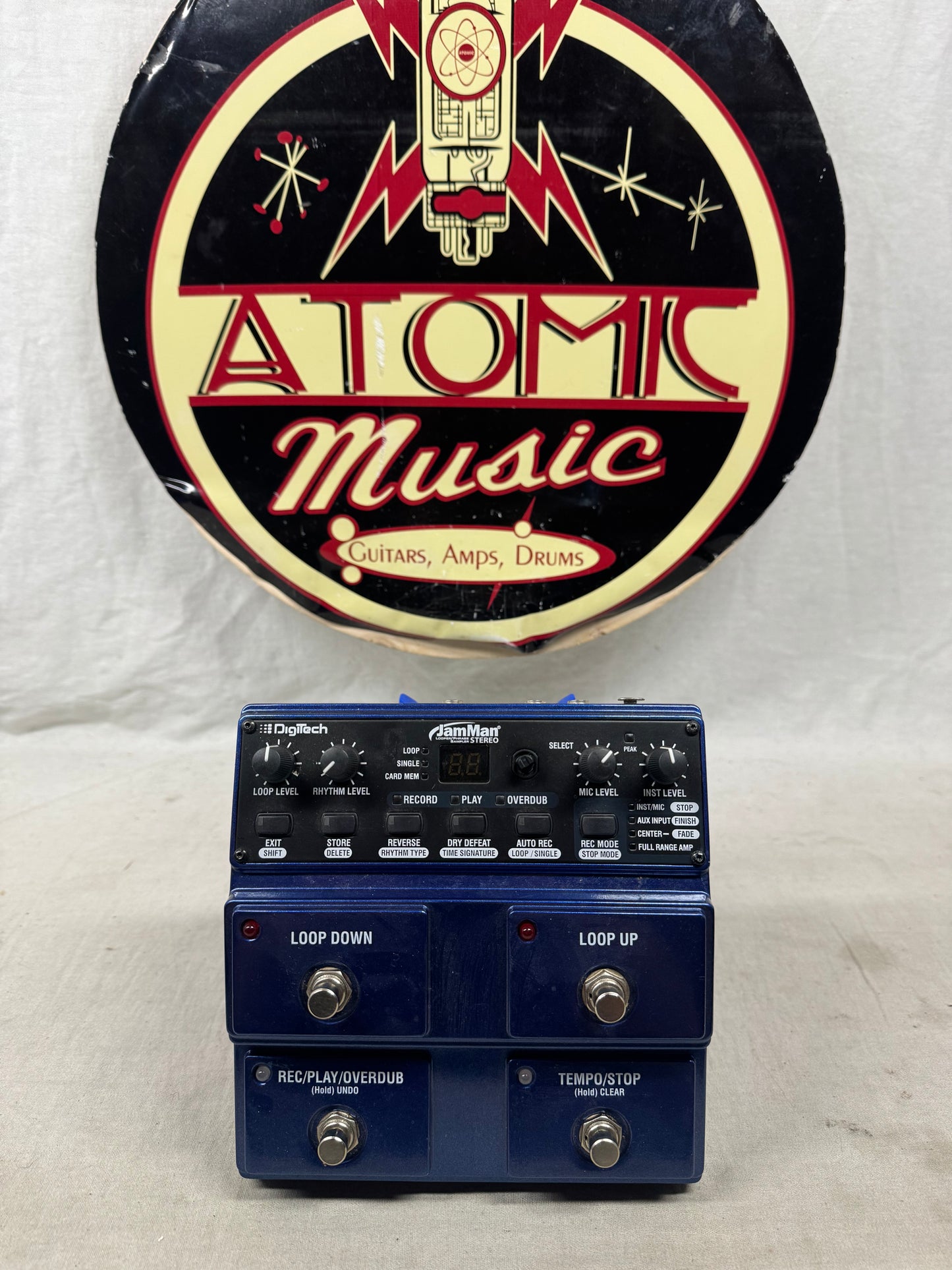 DigiTech JML2 JamMan jam man Stereo Phrase Looper Looping Pedal with Power Supply