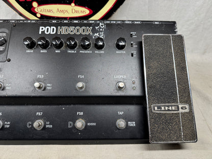 Line 6 POD HD500X Guitar Multi-Effects Preamp Pedal with Power Supply