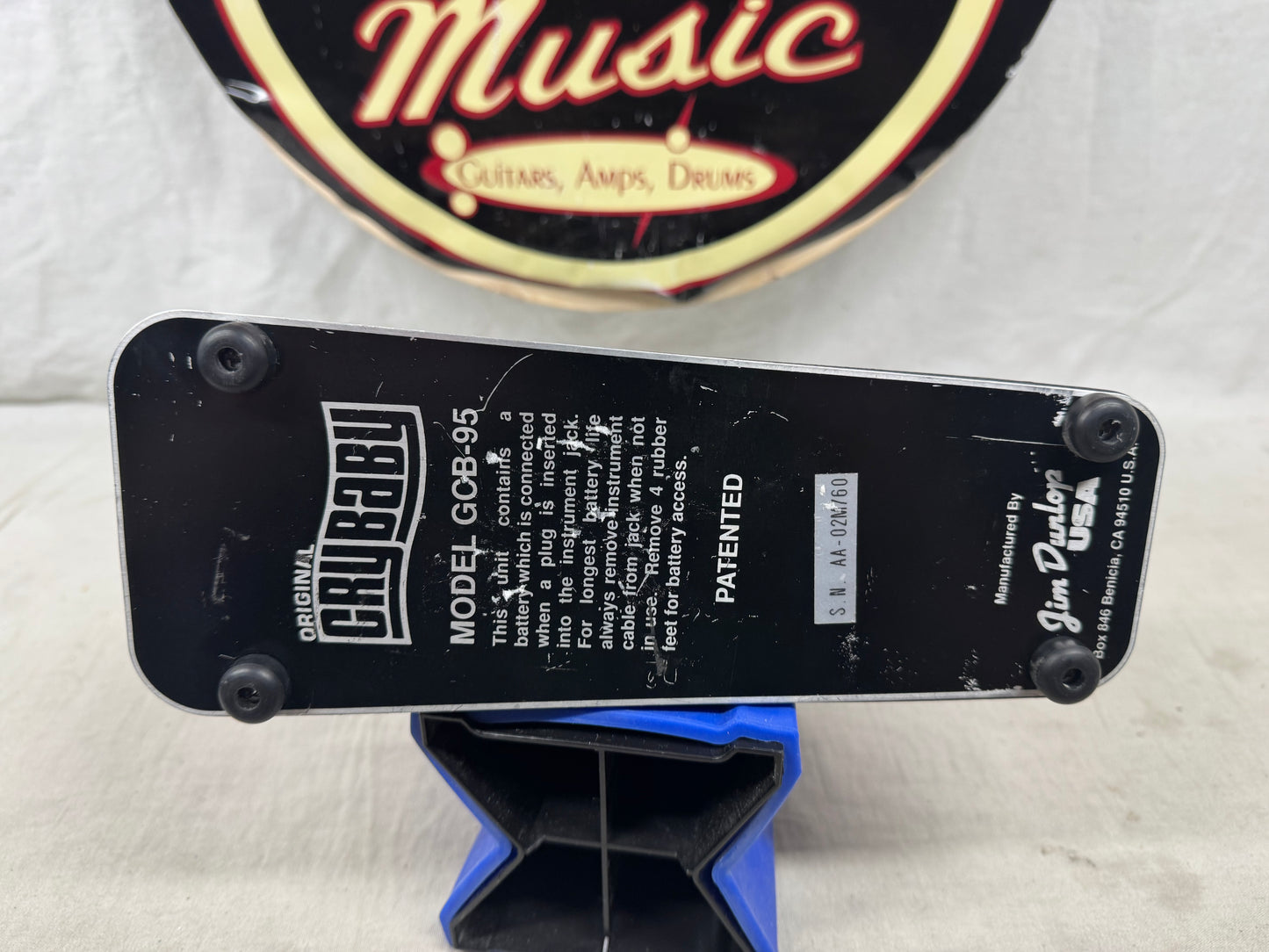 Dunlop GCB95 GCB-95 Original Cry Baby crybaby Wah Pedal - Rev E Circuit