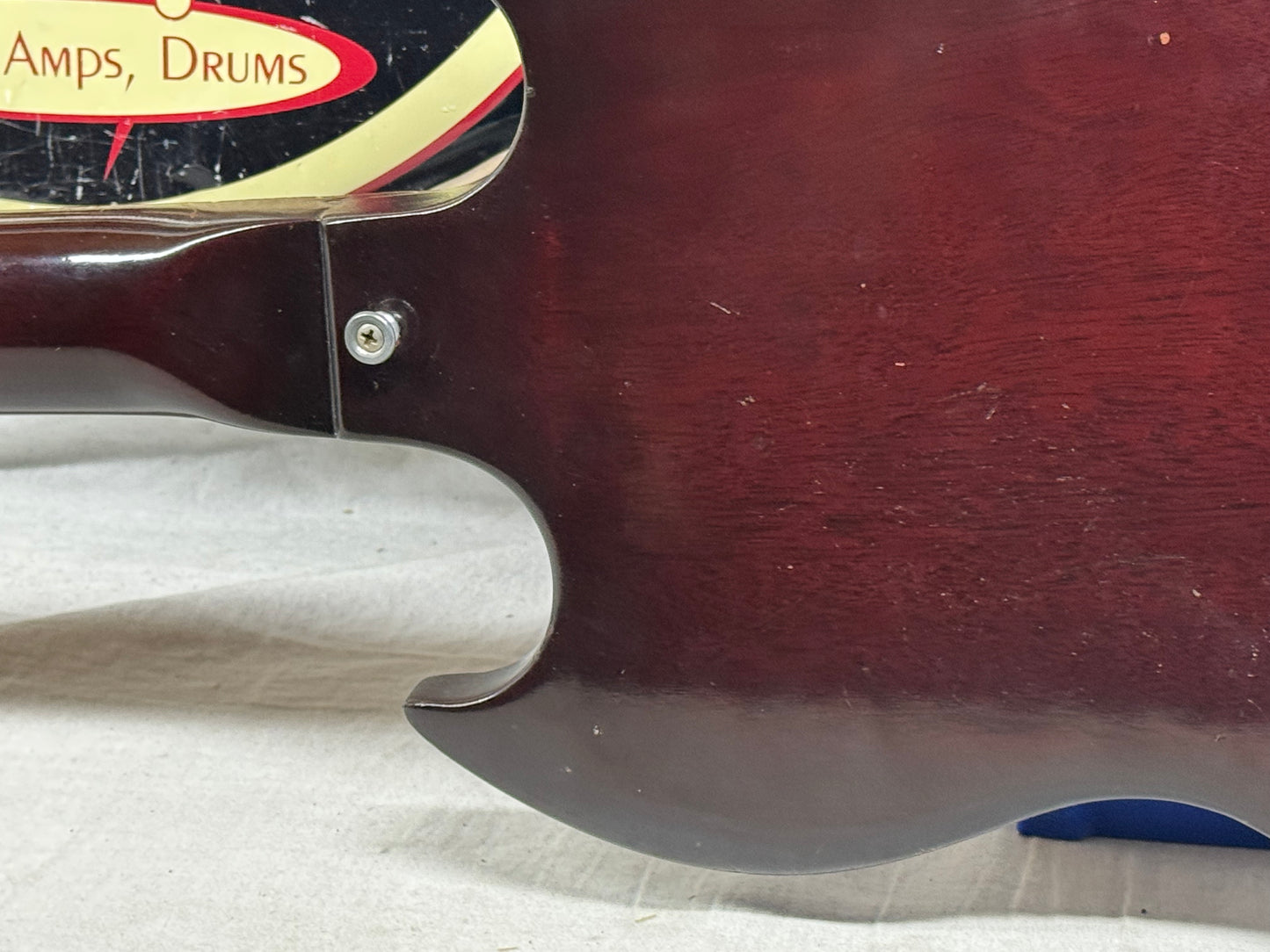 Gibson SG Junior jr Guitar with Chipboard Case 1967 - Dark Cherry