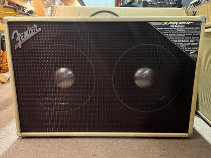 Fender 2x12 Super Sonic Speaker Cabinet with Box - Local Pickup Only