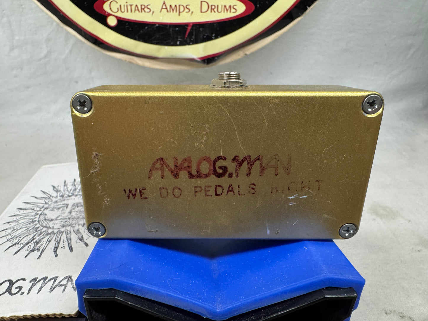 Analogman analog.man Sun Face sunface HG High Gain Fuzz Pedal with Sun Dial Knob + Box