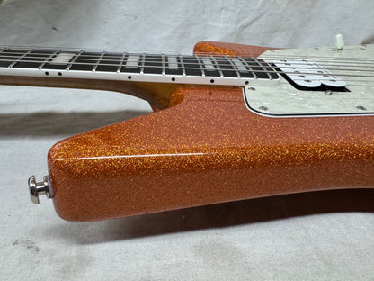 Ernie Ball Music Man BFR Ball Family Reserve Albert Lee HH Tremolo Signature Model Guitar with COA + Case 2018 - Orange Crush Sparkle