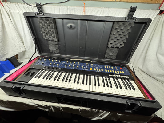Korg PS-6 ps6 Polysix poly six 6-Voice Analog Synthsizer 61-Key Keyboard with SKB Case 1980s - Local Pickup Only