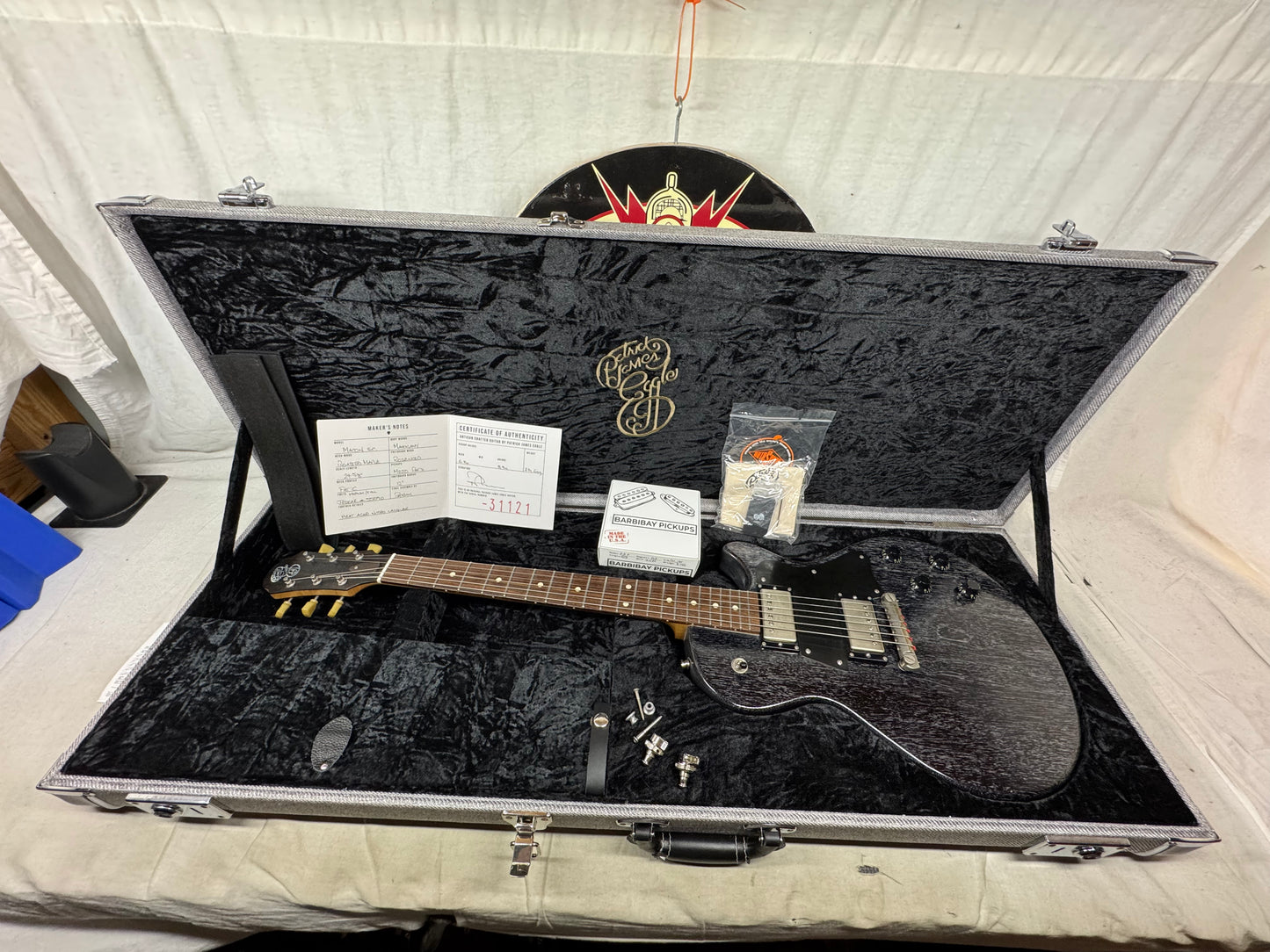 Patrick James Eggle Macon Singlecut Guitar with COA + Case