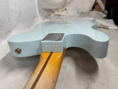 Fender USA Custom Shop 1959 '59 Telecaster Journeyman Guitar with COA + Case 2024 - Aged Sonic Blue / Maple neck