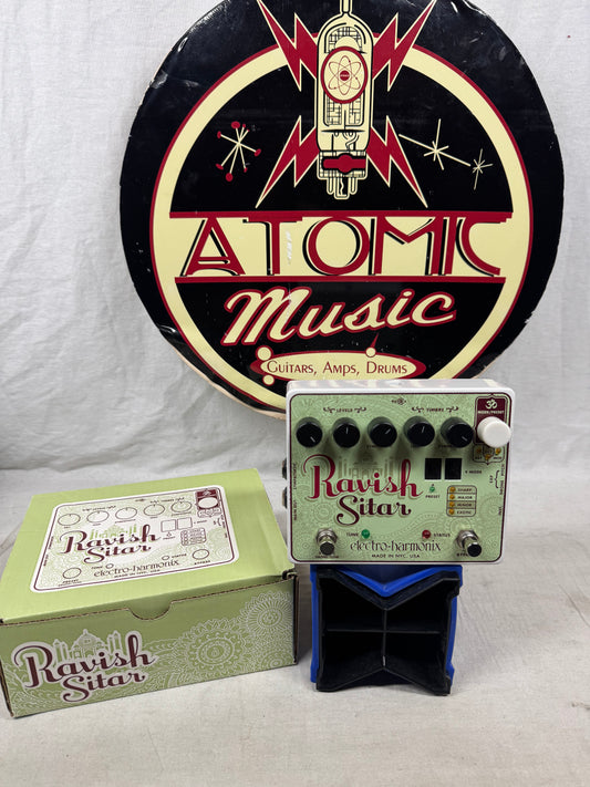 Electro-Harmonix Ravish Sitar Emulator Pedal with Box