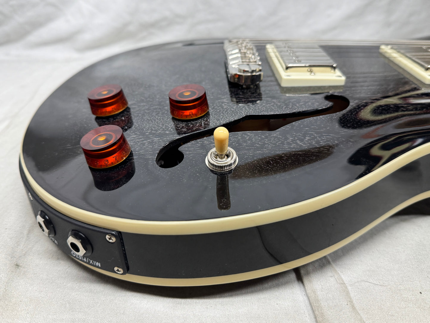 PRS Paul Reed Smith SE HBPEIBDH Hollowbody Standard Piezo Guitar with Case 2024 - Dog Hair Smokeburst