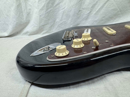 Fender American Professional Stratocaster HSS (modified to SSS) Shawbucker Guitar with Case 2016 - Black / Maple neck
