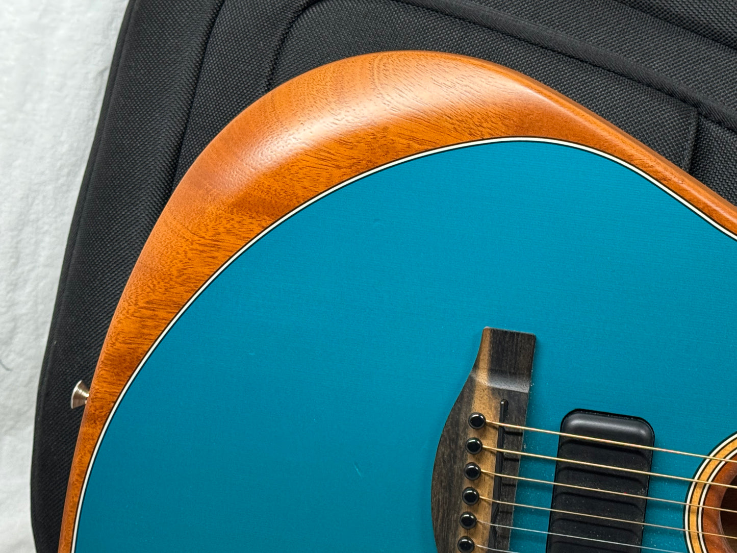 Fender American Acoustasonic Jazzmaster Guitar with Gig Bag 2021 - Ocean Turquoise / Ebony fingerboard