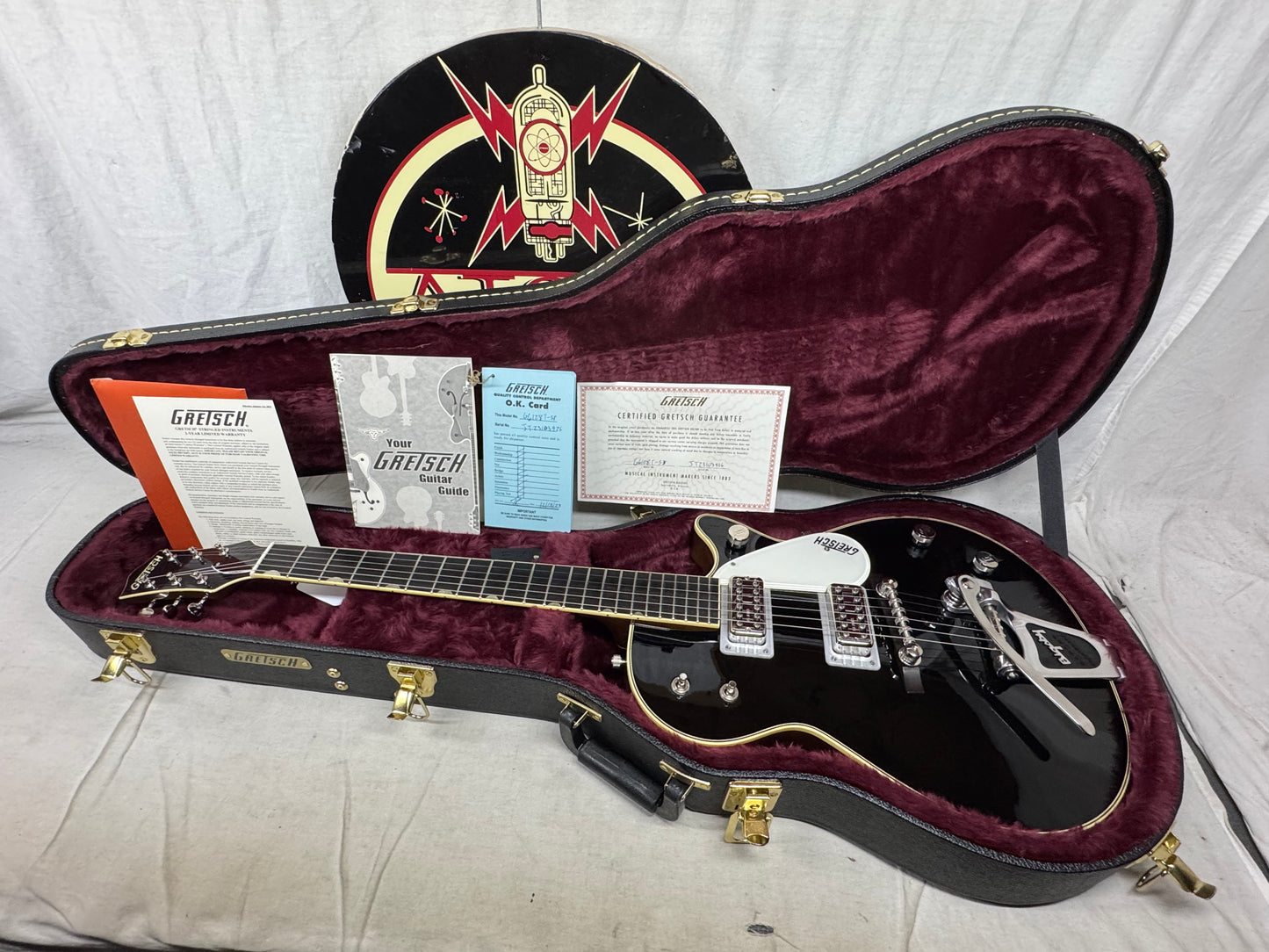 Gretsch G6128T-59VS 59 vs Vintage Select Edition '59 Duo Jet Guitar with Bigsby + COA + Case 2018 - Black