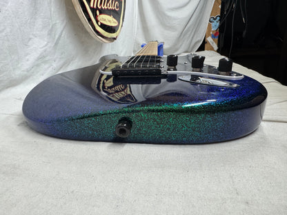 Fender Special Edition FSR Flip Flop Standard Stratocaster Guitar - upgraded! 2004 - Green-Blue