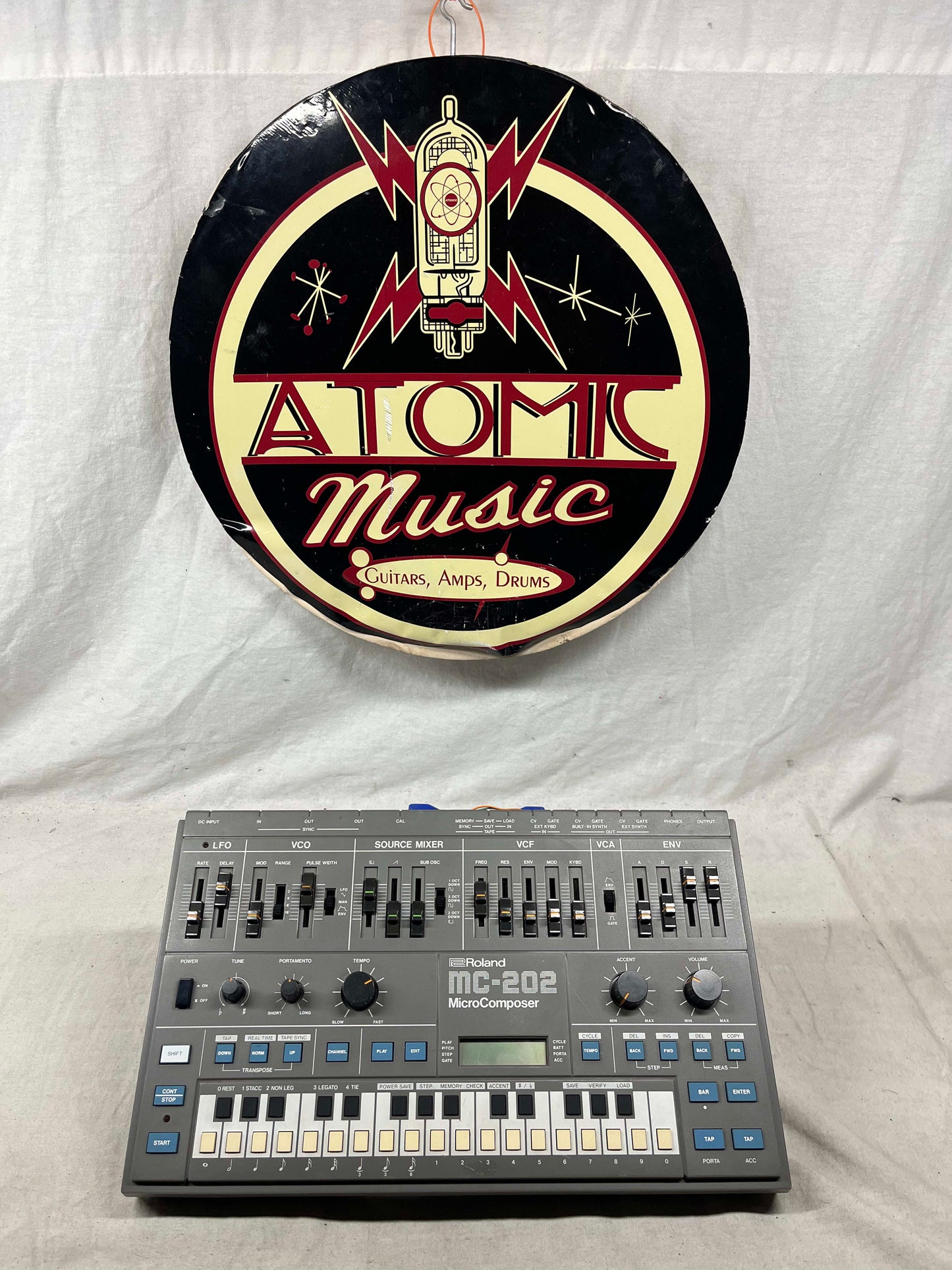 Roland MC-202 mc202 MicroComposer micro composer Monophonic Analog Synthesizer / Sequencer Module with power supply mod - Local Pickup Only