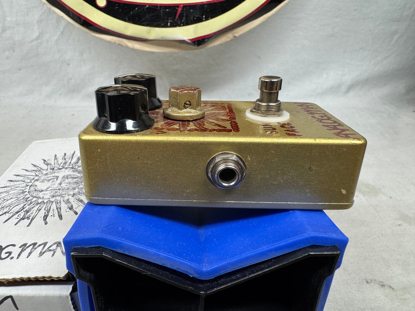 Analogman analog.man Sun Face sunface HG High Gain Fuzz Pedal with Sun Dial Knob + Box